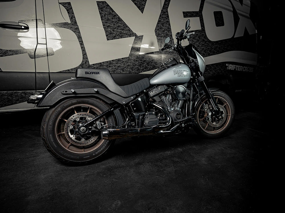 Slyfox Performance SF-1401-1084 Carbon Rear Fender Matte Finish for Harley-Davidson Softail Low Rider 18-20/Low Rider S 20-Up/Low Rider ST 22-25