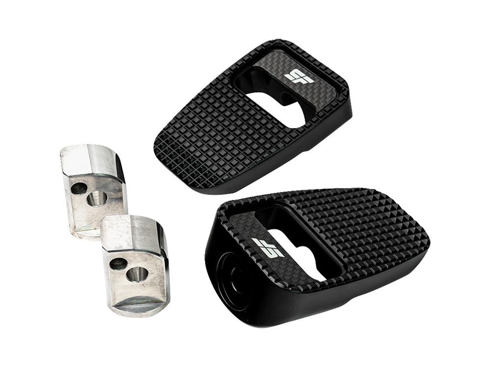 Slyfox Performance SF-1620-2533 Fatty Rear Footpegs Black for Harley-Davidson Softail 18-Up