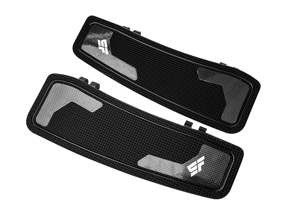 Slyfox Performance SF-1621-1152 Bagger Front Floorboards Black for Harley-Davidson Touring 80-Up/FL Softail 86-17/Dyna Switchback 12-16