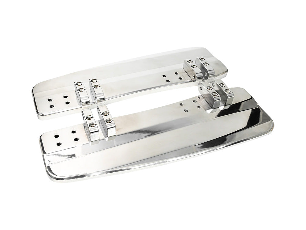 Slyfox Performance SF-1621-1153 Bagger Front Floorboards Polished for Harley-Davidson Touring 80-Up/FL Softail 86-17/Dyna Switchback 12-16