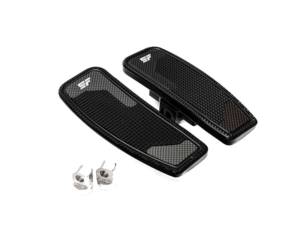 Slyfox Performance SF-1621-1154 Mini Floorboards Black w/H-D Male Mount