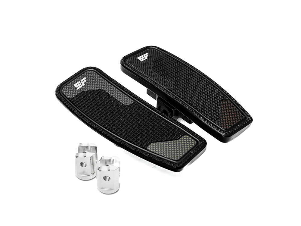 Slyfox Performance SF-1621-1156 Mini Front Floorboards Black for Harley-Davidson Softail 18-Up