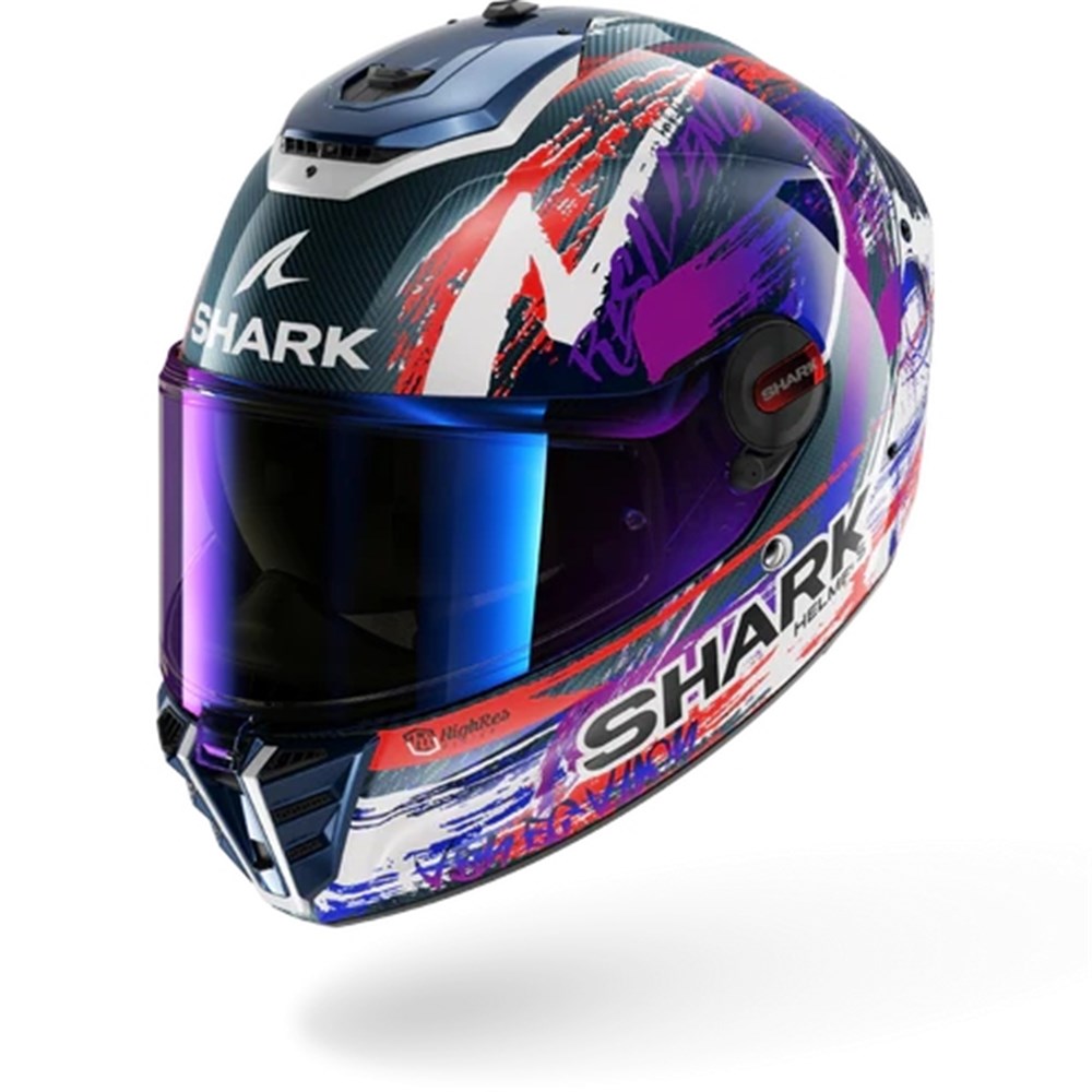 Shark Spartan RS Carbon Zarco Signature Blue/White/Violet Helmet