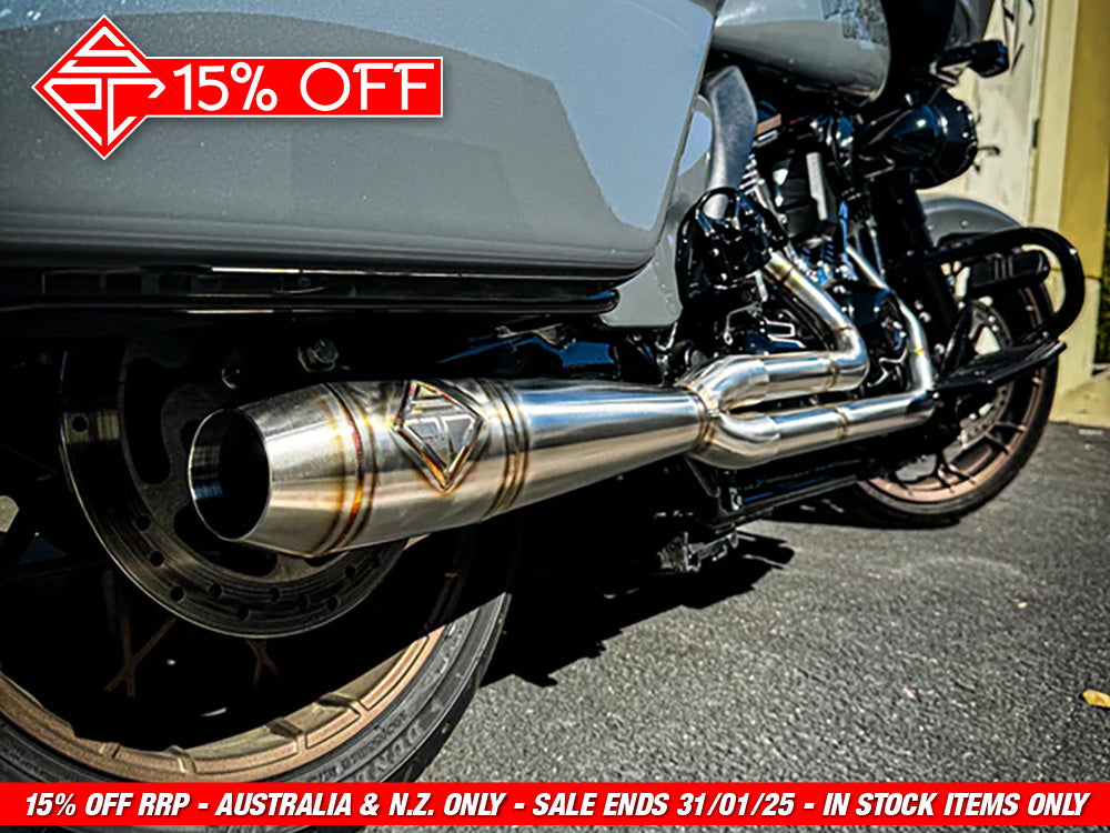 SP Concepts SPC-2-005 Mid Length 2-1 Exhaust Stainless Steel for Touring 17-Up