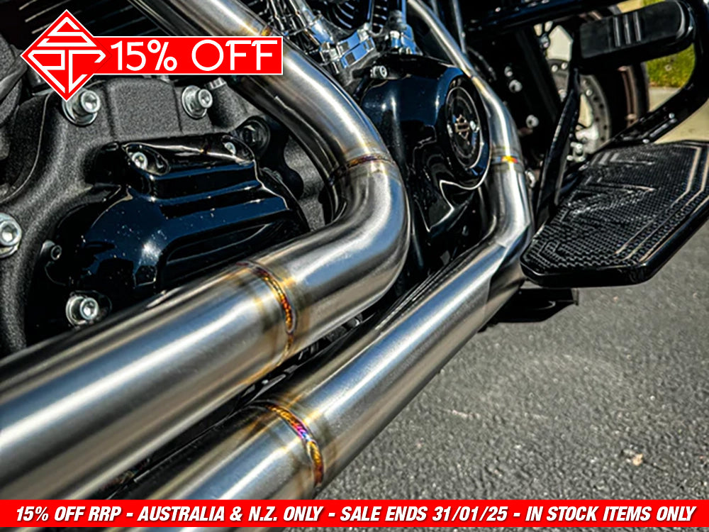 SP Concepts SPC-2-005 Mid Length 2-1 Exhaust Stainless Steel for Touring 17-Up