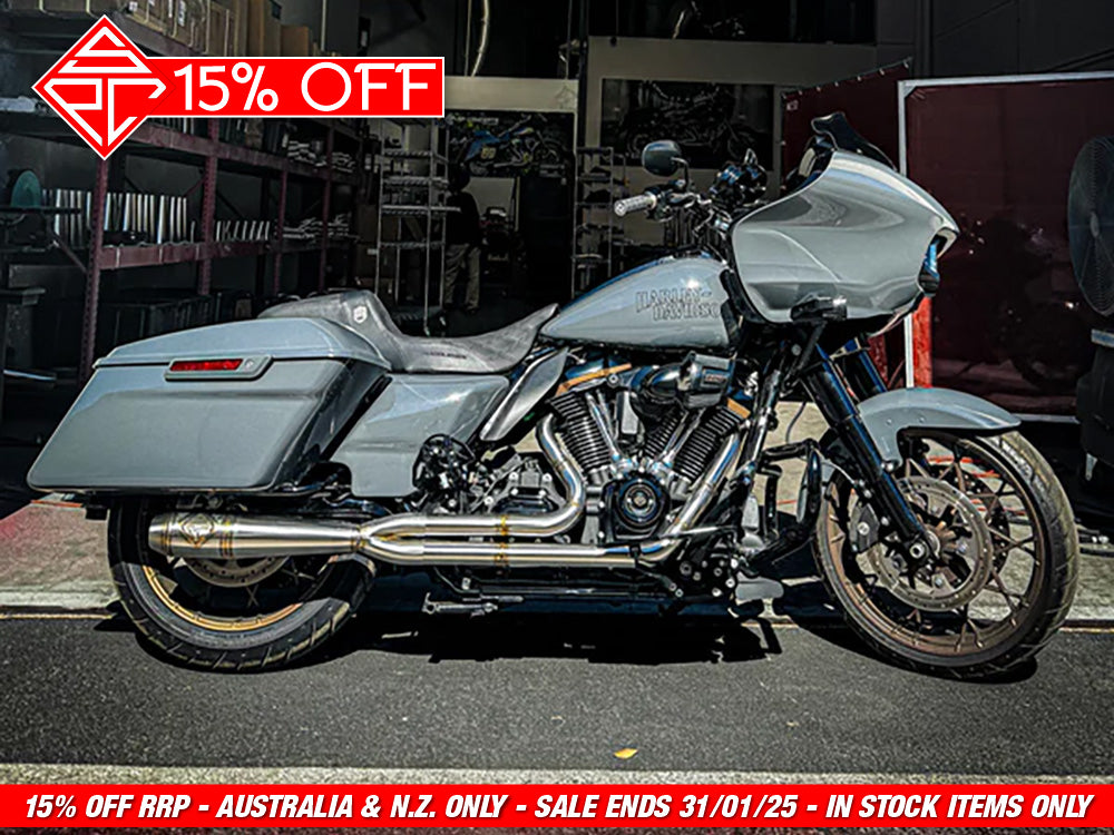 SP Concepts SPC-2-005 Mid Length 2-1 Exhaust Stainless Steel for Touring 17-Up