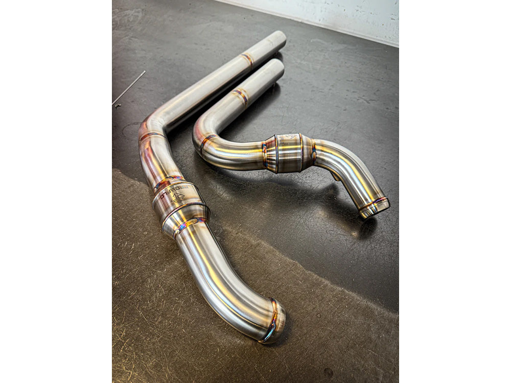 SP Concepts SPC-PF-2-5 ProFlo Header Pipe Upgrade Stainless Steel for Harley-Davidson Touring 17-Up w/SP Concepts Elsinore Mid Length Exhaust
