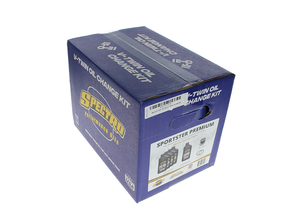Spectro Performance Oil SPE-311473 Oil Change Service Kit w/Premium Heavy Duty Engine Oil for Harley-Davidson Sportster 84-21
