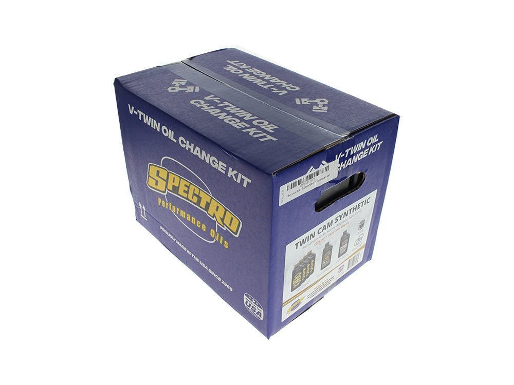 Spectro Performance Oil SPE-311476 Oil Change Service Kit w/Synthetic Heavy Duty Engine Oil for Harley-Davidson Twin Cam 99-17