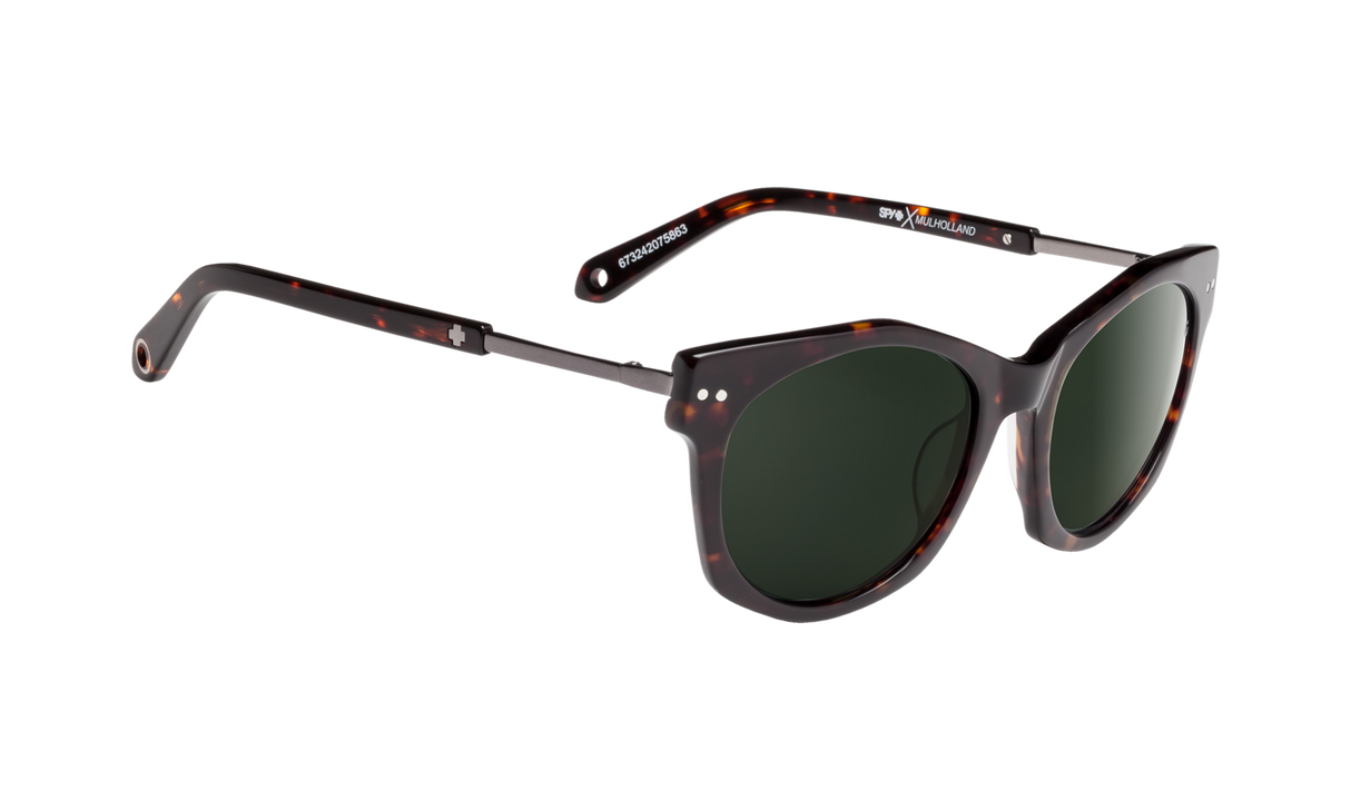 Spy Optic Mulholland Sunglasses Dark Tort w/Happy Gray Green Lens