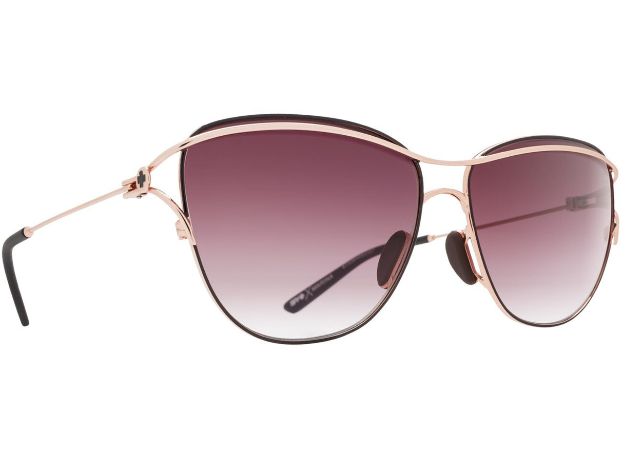 Spy Optic Marina Sunglasses Rose Gold w/Happy Merlot Fade Lens