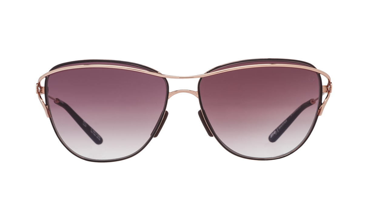 Spy Optic Marina Sunglasses Rose Gold w/Happy Merlot Fade Lens