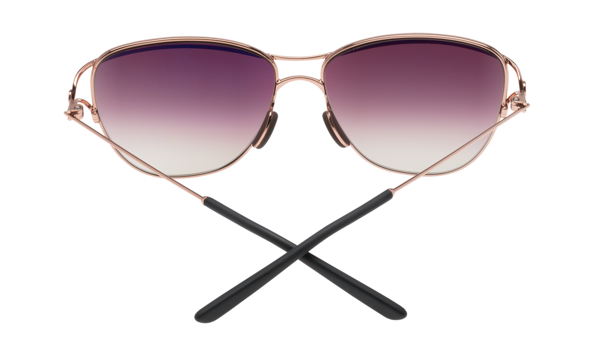 Spy Optic Marina Sunglasses Rose Gold w/Happy Merlot Fade Lens