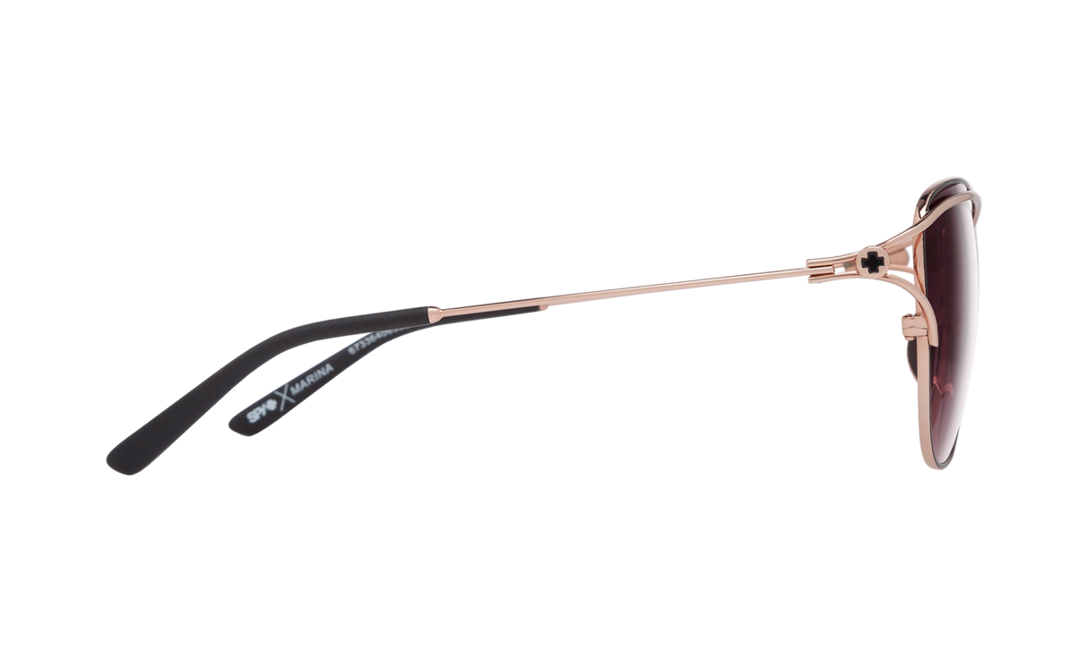 Spy Optic Marina Sunglasses Rose Gold w/Happy Merlot Fade Lens