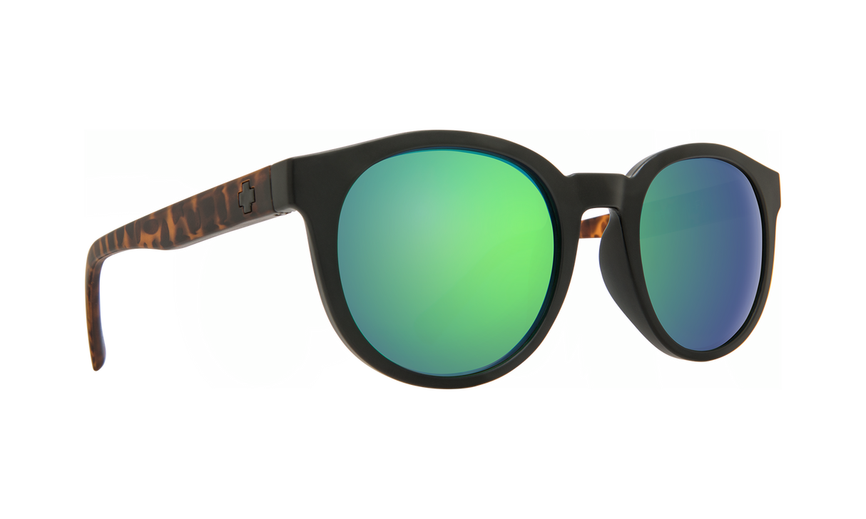 Spy Optic Hi-Fi Sunglasses Matte Black/Blode Tort w/Grey/Green Spectra Lens