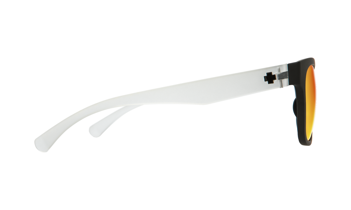 Spy Optic Sundowner Sunglasses Matte Black/Crystal w/Grey/Red Spectra Lens