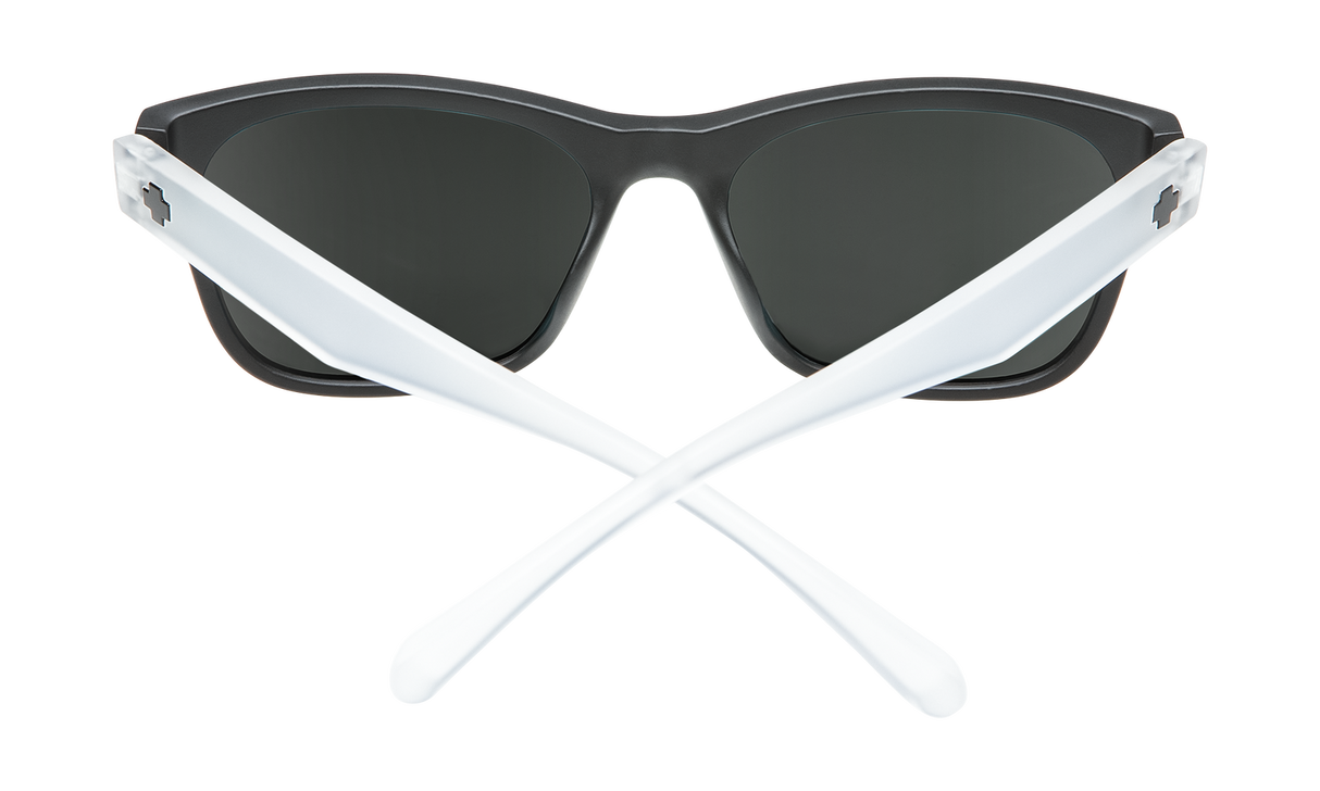 Spy Optic Sundowner Sunglasses Matte Black/Crystal w/Grey/Red Spectra Lens