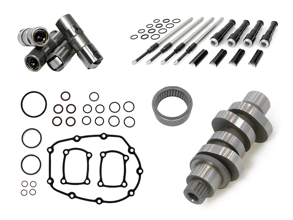 Star Racing SR-STCM8485-KIT-BLK 30/30 Milwaukee 8 Cam .485 Performance Cam Kit w/Black Pushrods for Harley-Davidson Softail 18-24/Touring 17-23 Models