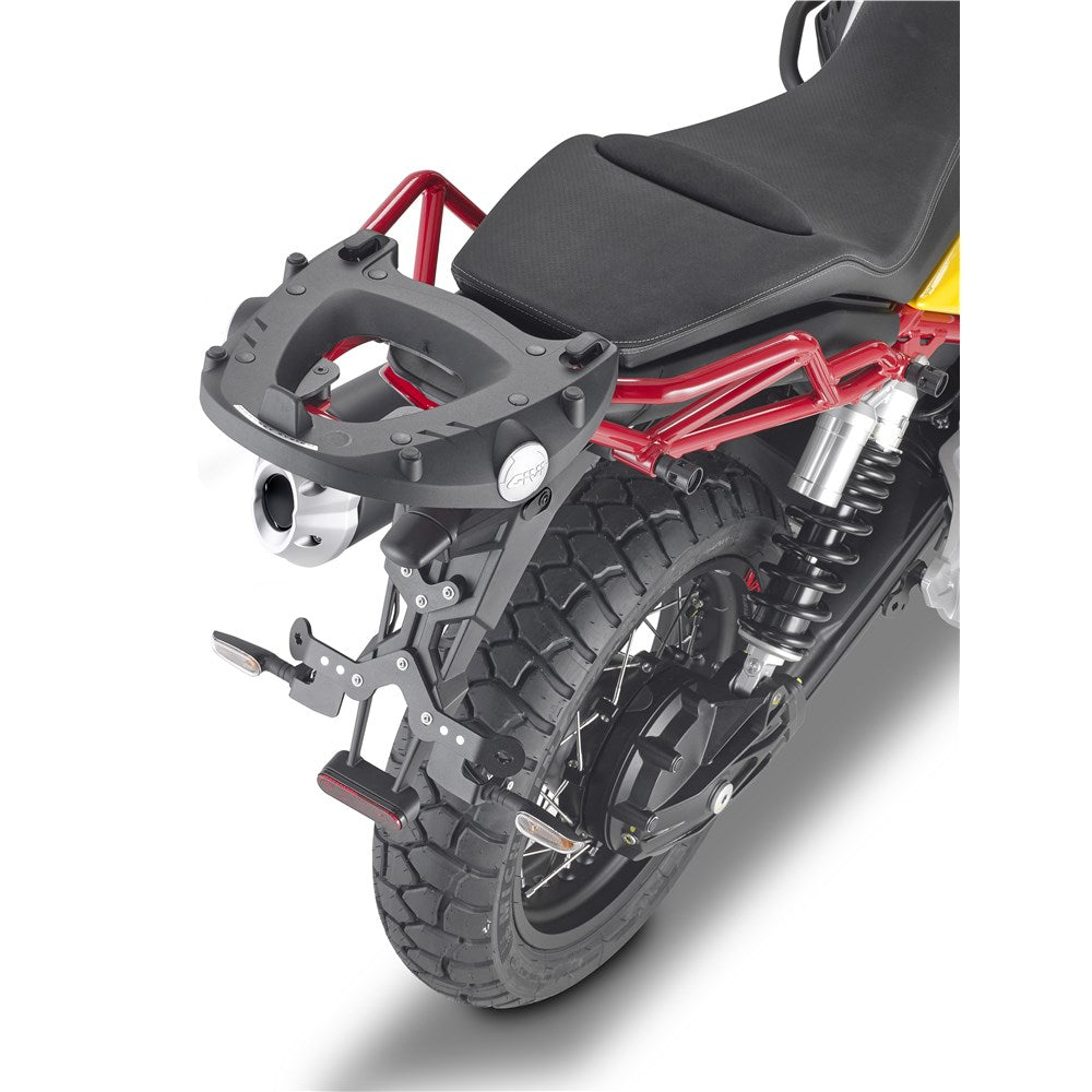 Givi SR8203 Top Case Rear Rack for Moto Guzzi V85 TT 19-23 w/Monokey & Monolock Top Cases