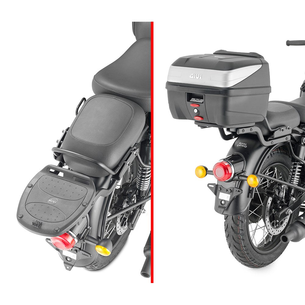 Givi SR9057 Top Case Rear Rack for Royal Enfield Classic 350 22-Up w/Monolock Top Cases