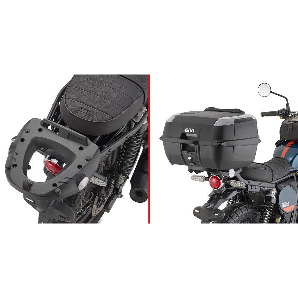 Givi SR9063 Top Case Rear Rack for Royal Enfield Bear 650 25-Up w/Monokey & Monolock Top Cases