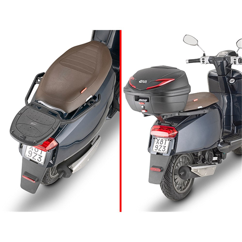 Givi SR9530 Top Case Rear Rack for Lambretta V-Special 50-125-200 22-Up w/Monolock Top Cases