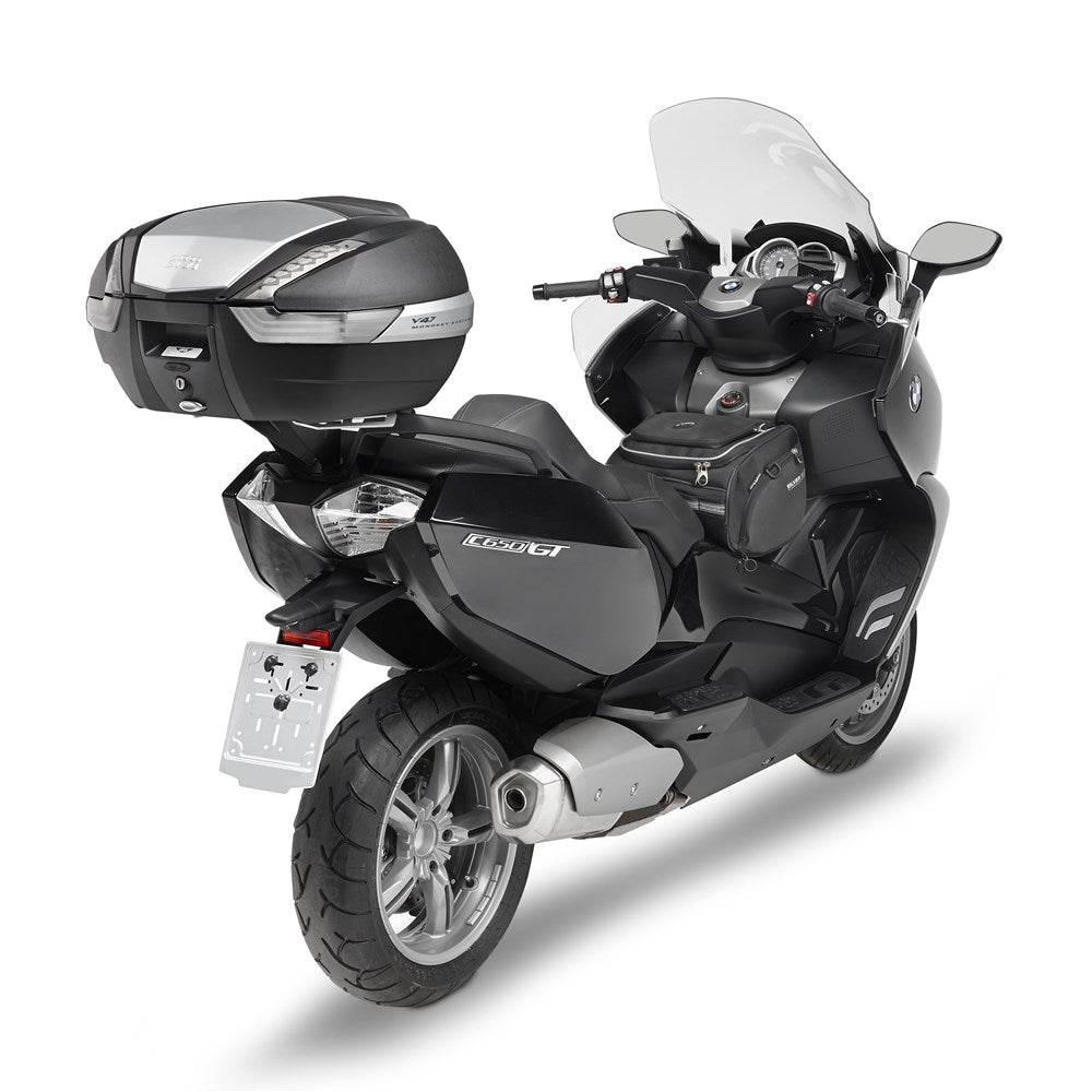 Givi SRA5106 Aluminum Top Case Rear Rack for BMW C 650 GT 12-20 w/Monokey Top Cases