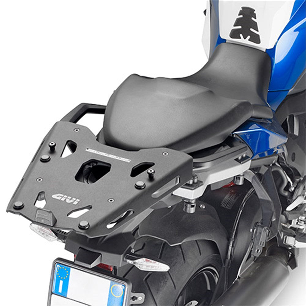 Givi SRA5138B Aluminum Top Case Rear Rack Black for BMW S 1000 XR 20-25 w/Monokey Top Cases
