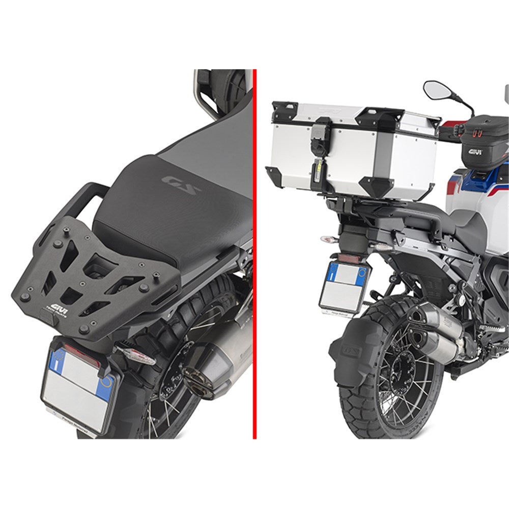 Givi SRA5146 Aluminum Top Case Rear Rack for BMW R 1300 GS Adventure 25-Up w/Monokey Top Cases