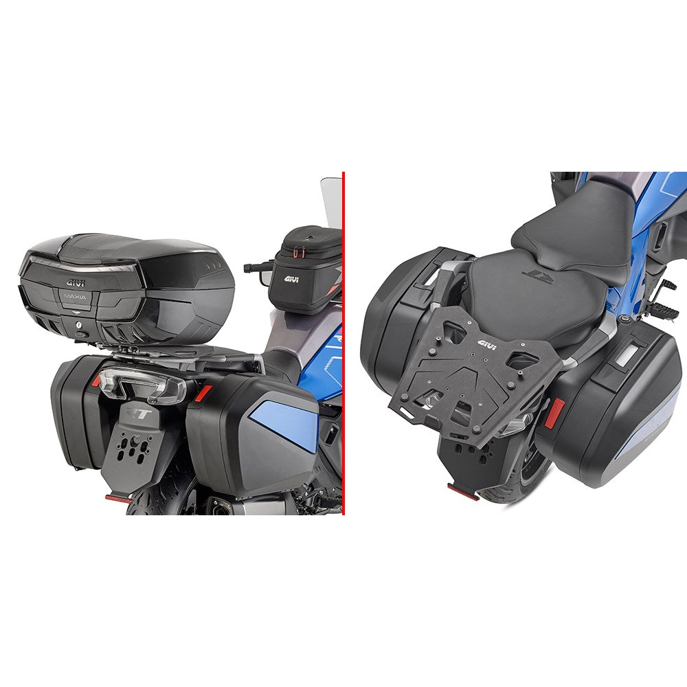 Givi SRA5149 Aluminum Top Case Rear Rack Black for BMW R 1300 RT 26-Up w/Monokey Top Cases