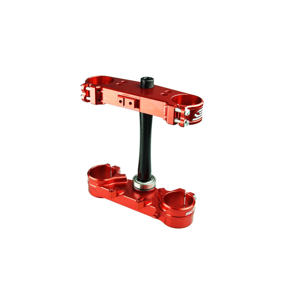Scar S2421 Triple Clamps Red (Standard Offset) for Honda CRF250R 22-25/CRF450R 21-25