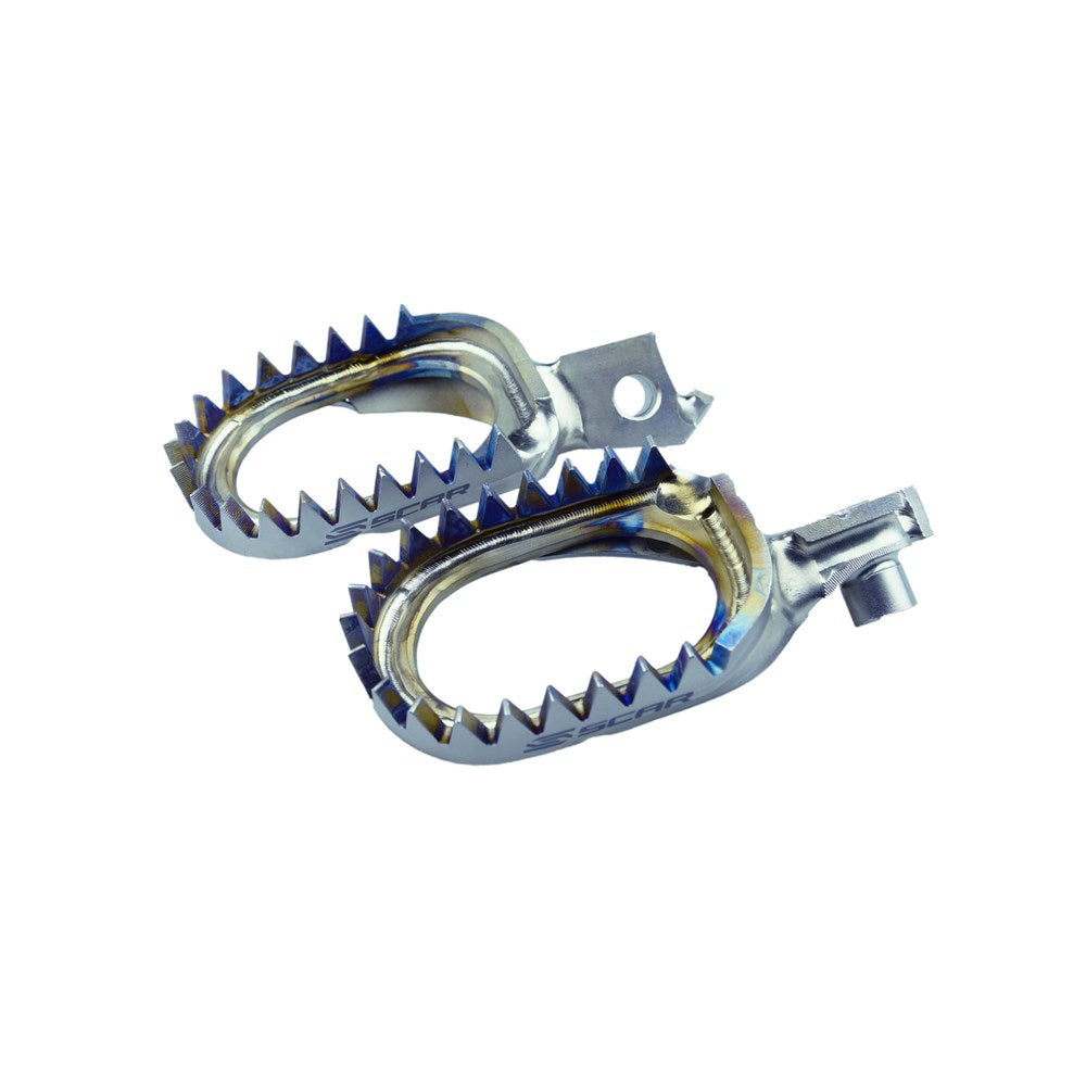 Scar S4516AM Titanium Anti-Mud Footpegs for Suzuki RMZ250 10-25/RMZ450 08-25 (not 2011)/RMX450Z 10-17