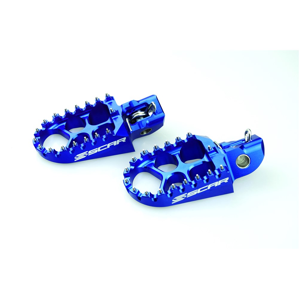 Scar S5511B Evo Footpegs Blue for KTM 16-24/Husqvarna 16-24/Gas Gas 21-24 Models