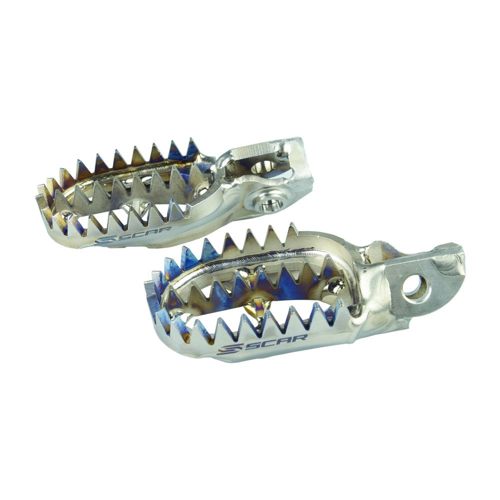 Scar S5517 Titanium Gripper Footpegs for KTM 16-24/Husqvarna 16-24/Gas Gas 21-24 Models