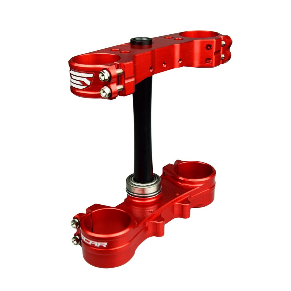Scar S7410 Triple Clamps Red (20mm Offset) for Beta RR125 18-25/RR200 19-25/RR250-480 16-25