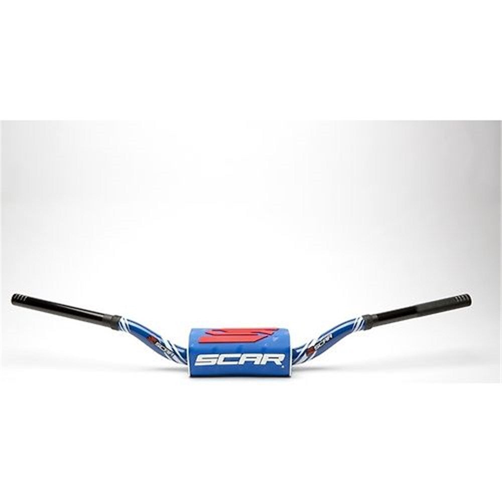 Scar S9172BLBL O2 Mcgrath/Short Bend 1 1/8" Handlebar Blue w/Blue Bar Pad