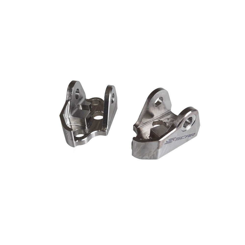 Scar STFMB152 Titanium Footpeg Mount Brackets for Yamaha YZ250F 08-23/YZ450F 08-22/YZ250FX 15-23/YZ450FX 16-23/Fantic XXF250/XXF450 22-23