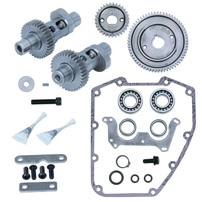 S&S Cycle SS-106-5242 570GE Easy Start Gear Drive Camshaft Kit for H-D Big Twins 1999-06 BT & 2006 Dyna