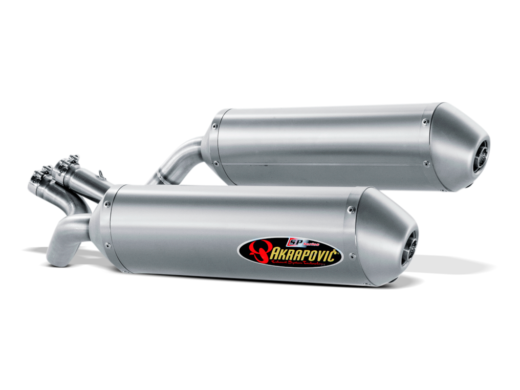 Akrapovic SS-A6SO2C-HDT Slip-On Line Titanium Muffler System for Aprilia Pegaso 650 Trail 05-07