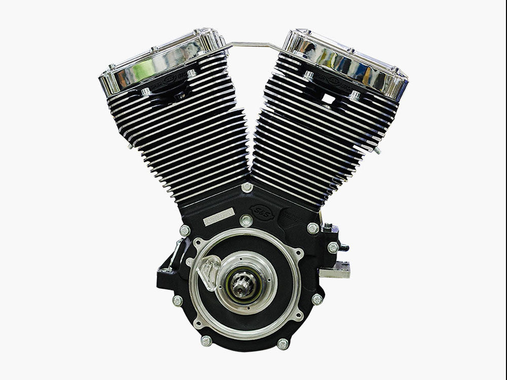 S&S Cycle SS310-1159 124ci Evo Engine Black w/Chrome Covers