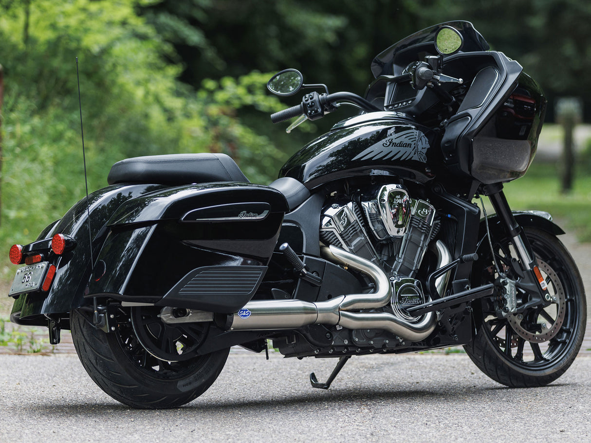 S&S Cycle SS550-1082 Qualifier 2-1 Exhaust Stainless Steel for Indian Challenger 20-Up