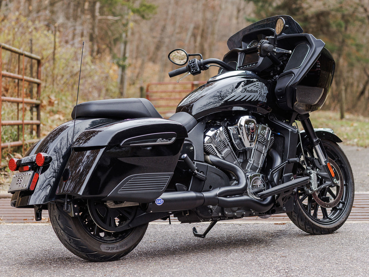 S&S Cycle SS550-1084 Qualifier 2-1 Exhaust Black for Indian Challenger 20-Up