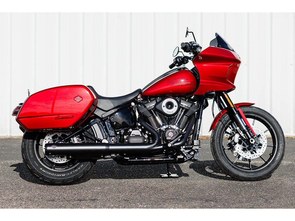 S&S Cycle SS550-1159 Grand National 4" Slip-On Muffler Black w/Black End Cap for Harley-Davidson Softail Street Bob/Low Rider S/Low Rider ST/Heritage 25-Up