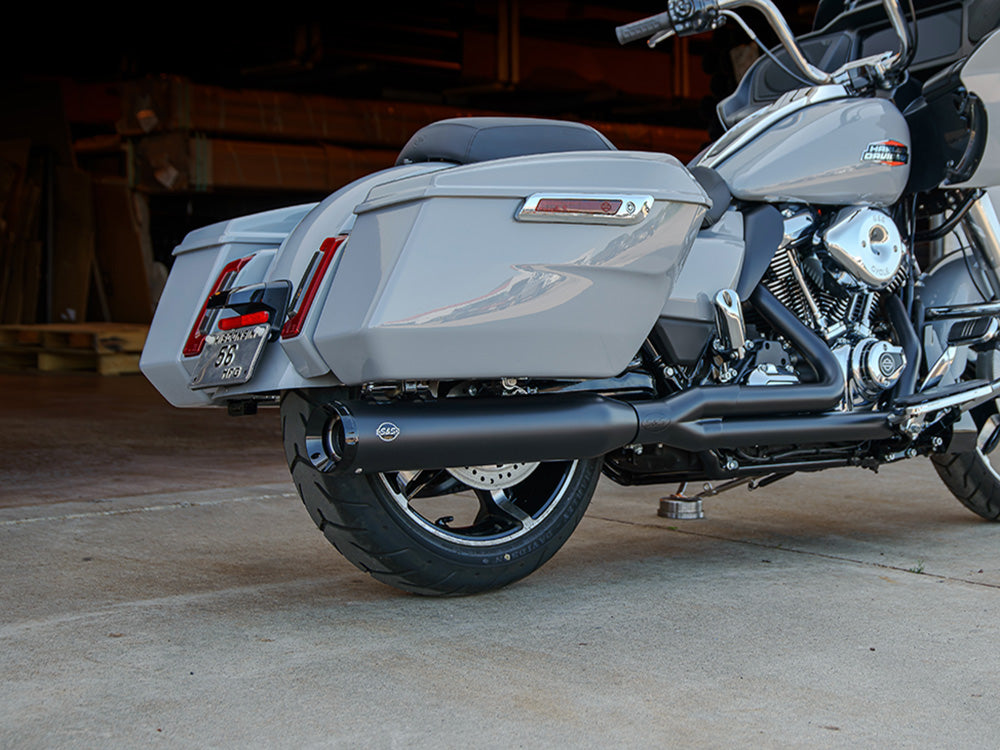 S&S Cycle SS550-1167 GNX 2-1 Exhaust Black w/Black End Cap for Harley-Davidson Touring 17-Up