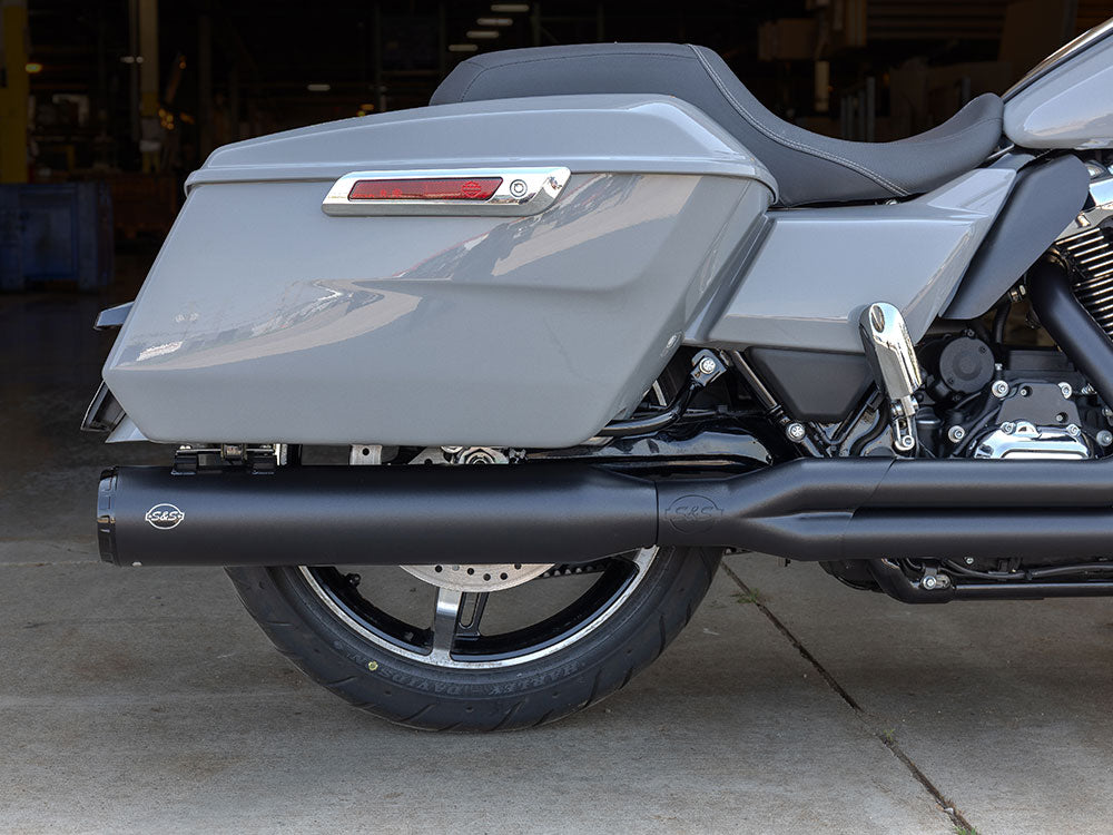 S&S Cycle SS550-1167 GNX 2-1 Exhaust Black w/Black End Cap for Harley-Davidson Touring 17-Up