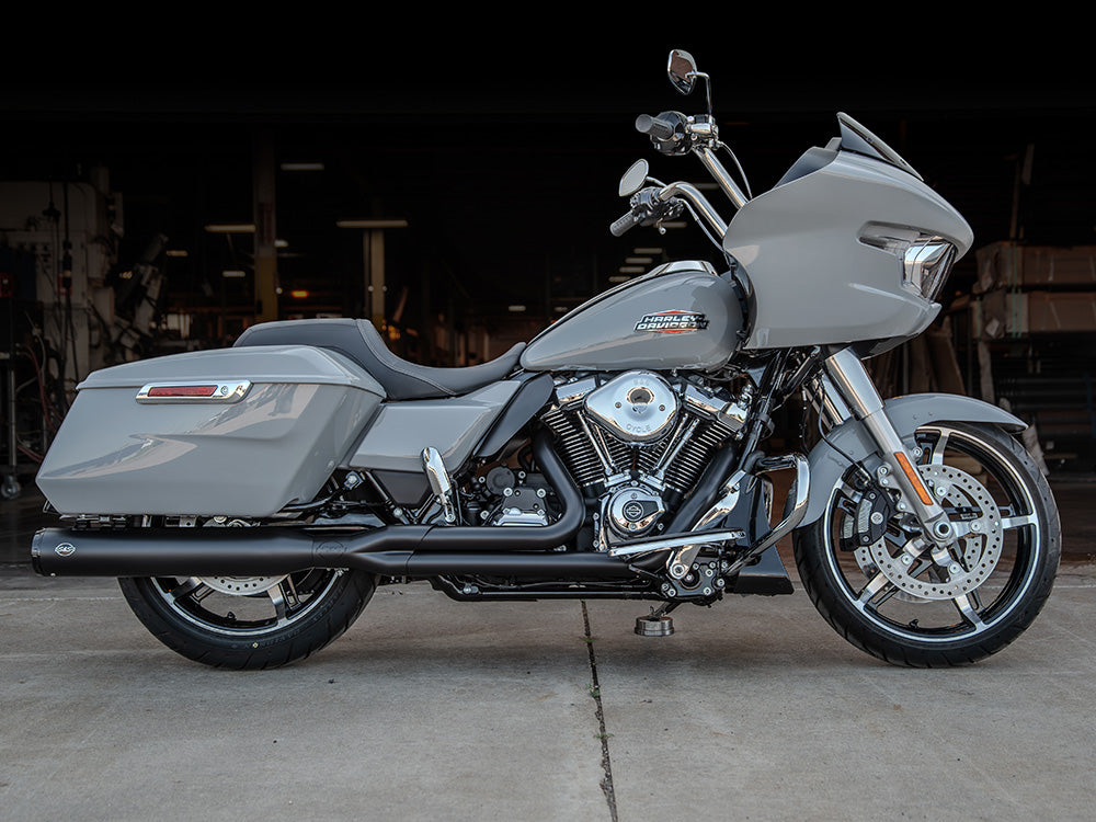 S&S Cycle SS550-1167 GNX 2-1 Exhaust Black w/Black End Cap for Harley-Davidson Touring 17-Up