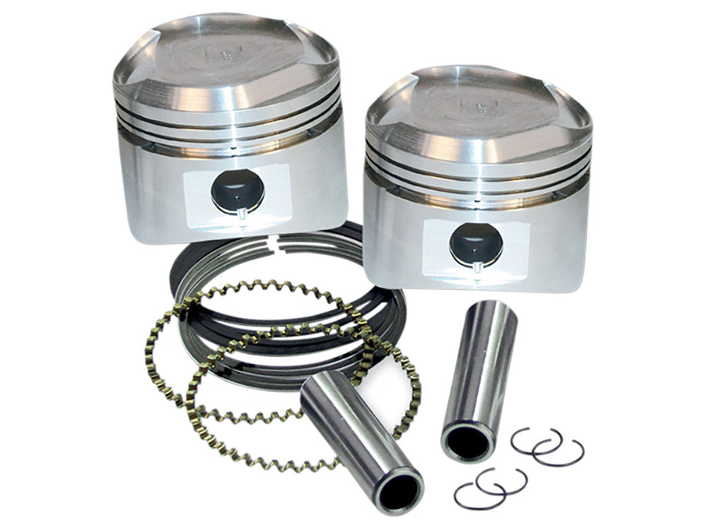 S&S Cycle SS92-2026 Standard 3-1/2" Bore Forged Pistons for Harley-Davidson Big Twins 84-99 w/80" Engines & Super Stock Heads