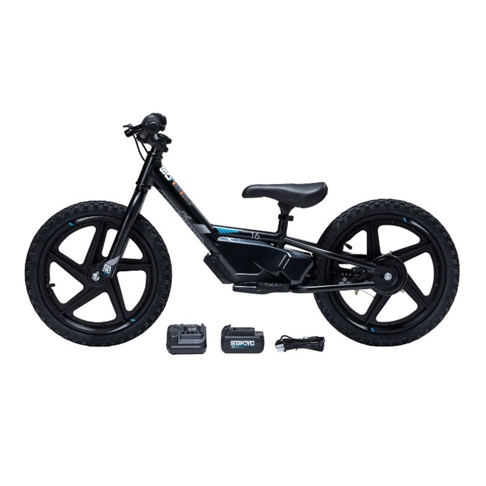 Stacyc 16eDrive Brushless 18V Electric Balance Bike Black