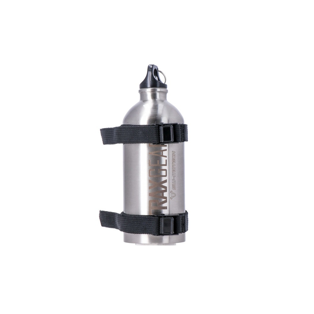 SW-Motech SW-ALK0016530700-S TRAX 1x Stainless Steel 0.6L Bottle Silver & Mounting Set for TRAX Accessory Mount