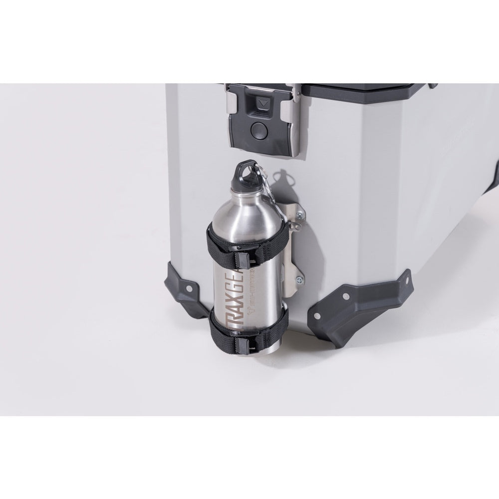 SW-Motech SW-ALK0016530700-S TRAX 1x Stainless Steel 0.6L Bottle Silver & Mounting Set for TRAX Accessory Mount